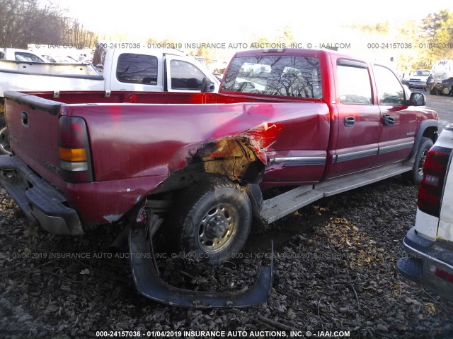 1GCHC23G52F113652 - 2002 CHEVROLET SILVERADO C2500 HEAVY DUTY RED photo 4