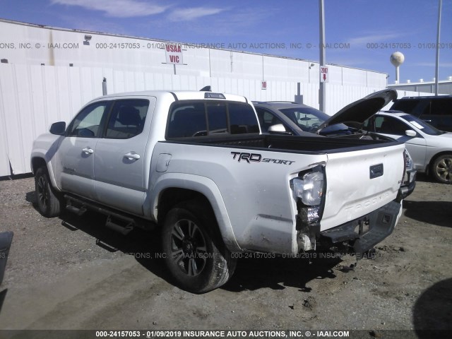 5TFAZ5CN1GX012755 - 2016 TOYOTA TACOMA DBL CAB/SR5/TRD SPORT/OR WHITE photo 3