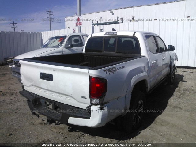 5TFAZ5CN1GX012755 - 2016 TOYOTA TACOMA DBL CAB/SR5/TRD SPORT/OR WHITE photo 4