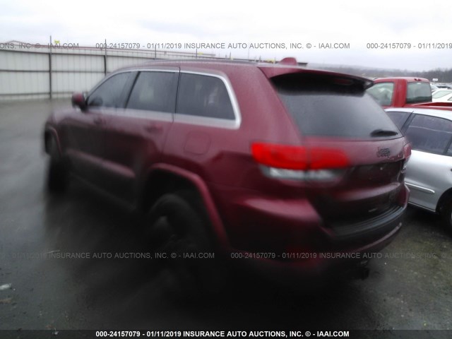 1C4RJFAG4FC712067 - 2015 JEEP GRAND CHEROKEE LAREDO MAROON photo 3