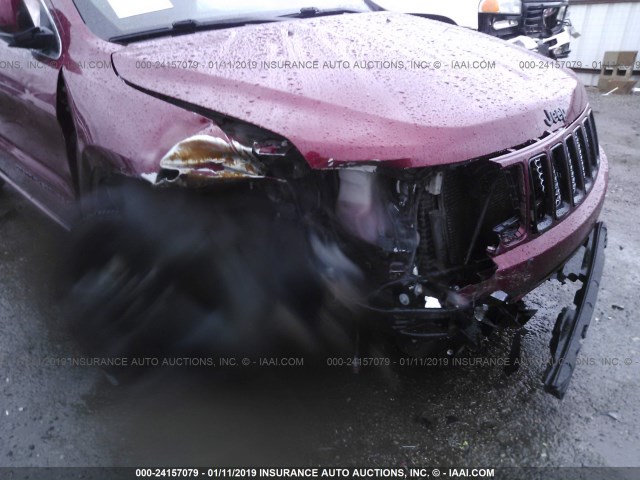 1C4RJFAG4FC712067 - 2015 JEEP GRAND CHEROKEE LAREDO MAROON photo 6