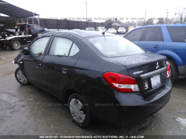 ML32F3FJ5JHF02410 - 2018 MITSUBISHI MIRAGE G4 ES Черный фото 3