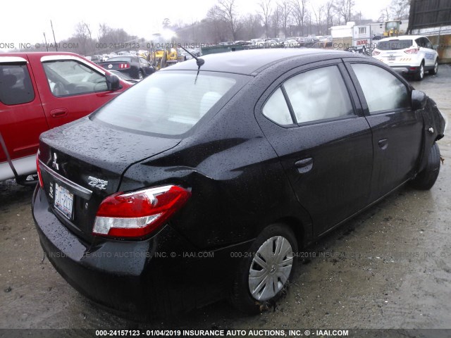 ML32F3FJ5JHF02410 - 2018 MITSUBISHI MIRAGE G4 ES Черный фото 4