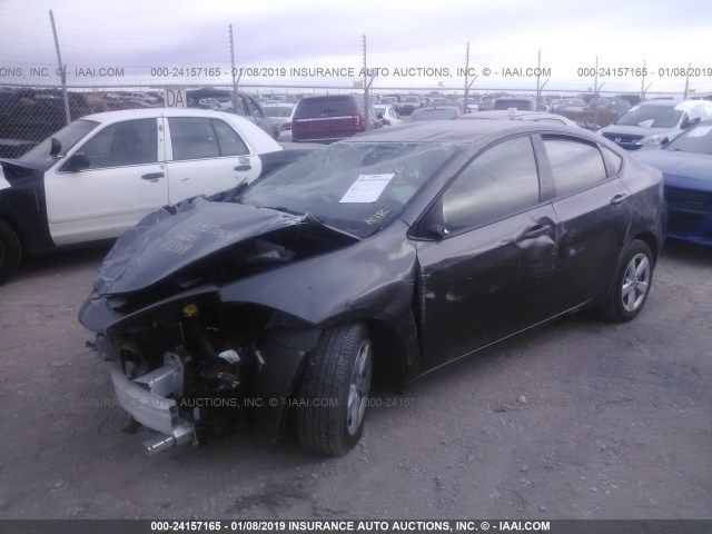 1C3CDFBBXFD320158 - 2015 DODGE DART SXT GRAY photo 2