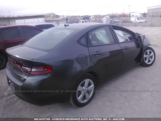 1C3CDFBBXFD320158 - 2015 DODGE DART SXT GRAY photo 4