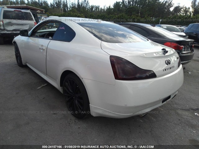 JN1CV6EK4BM213415 - 2011 INFINITI G37 SPORT WHITE photo 3