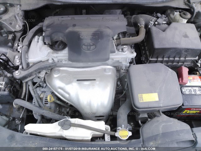 4T4BF1FK9ER433744 - 2014 TOYOTA CAMRY L/SE/LE/XLE GRAY photo 10