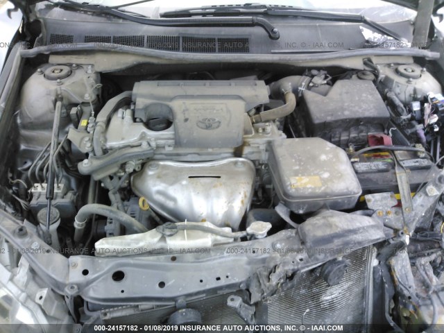 4T1BF1FK5EU434187 - 2014 TOYOTA CAMRY L/SE/LE/XLE GRAY photo 10
