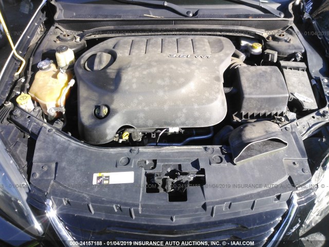 1C3CCBBG0EN191993 - 2014 CHRYSLER 200 TOURING BLACK photo 10