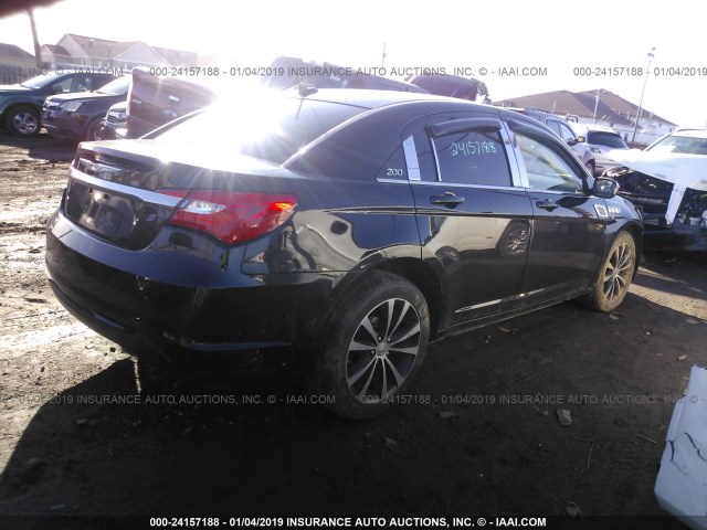 1C3CCBBG0EN191993 - 2014 CHRYSLER 200 TOURING BLACK photo 4