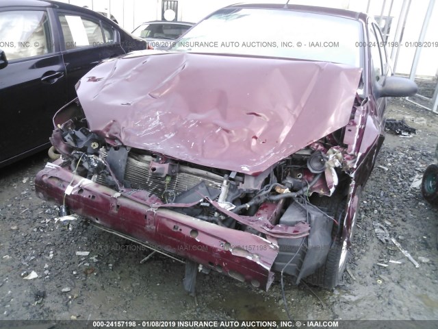 1FAFP34N57W206800 - 2007 FORD FOCUS ZX4/S/SE/SES წითელი ფოტო 6