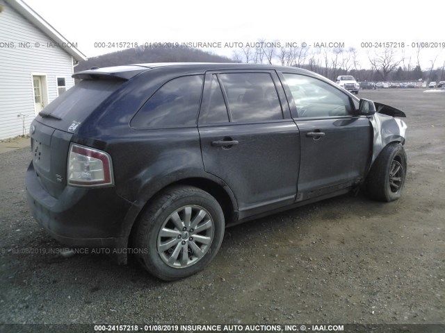 2FMDK4JC7ABB62053 - 2010 FORD EDGE SEL BLACK photo 4