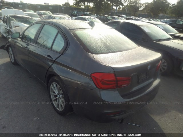 WBA8E5G52GNT94761 - 2016 BMW 320 XI GRAY photo 3