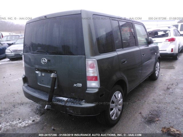 JTLKT324564046317 - 2006 TOYOTA SCION XB Boz foto 4