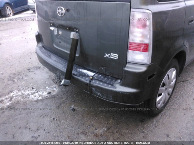 JTLKT324564046317 - 2006 TOYOTA SCION XB Boz foto 6