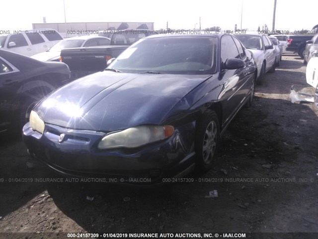 2G1WW12E4Y9220209 - 2000 CHEVROLET MONTE CARLO LS BLUE photo 2