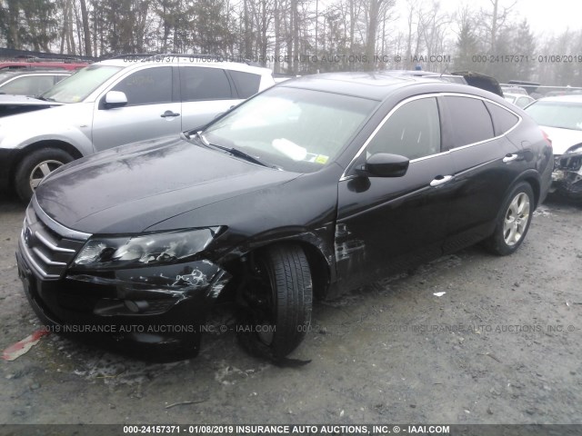 5J6TF2H53BL002926 - 2011 HONDA ACCORD CROSSTOUR EXL BLACK photo 2