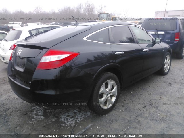 5J6TF2H53BL002926 - 2011 HONDA ACCORD CROSSTOUR EXL BLACK photo 4