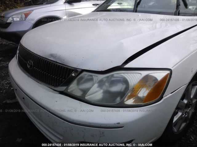 4T1BF28B8YU065106 - 2000 TOYOTA AVALON XL/XLS WHITE photo 6