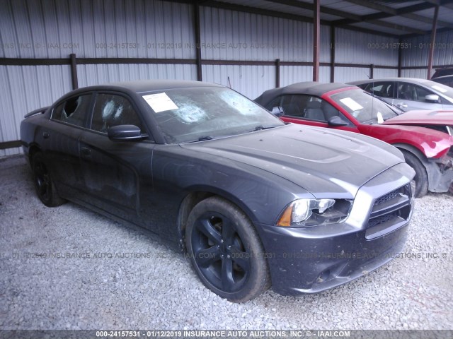 2C3CDXHG9DH601943 - 2013 DODGE CHARGER SXT GRAY photo 1