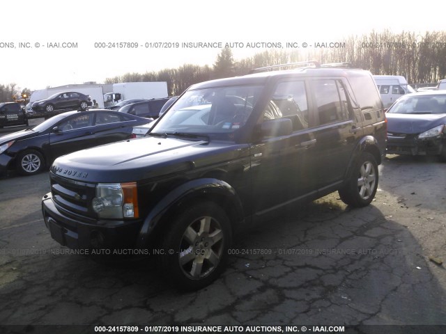 SALAC25459A505812 - 2009 LAND ROVER LR3 BLACK photo 2