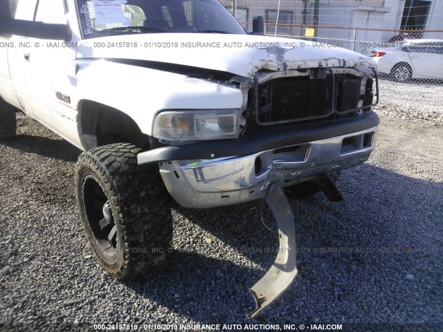 3B7KF236X1G774756 - 2001 DODGE RAM 2500 WHITE photo 6