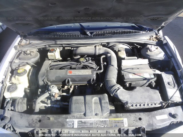 1G8ZY12771Z216211 - 2001 SATURN SC2 SILVER photo 10