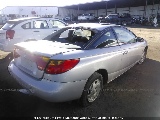 1G8ZY12771Z216211 - 2001 SATURN SC2 SILVER photo 4