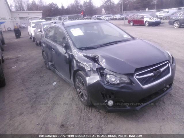 JF1GPAU67F8208651 - 2015 SUBARU IMPREZA SPORT GRAY photo 1