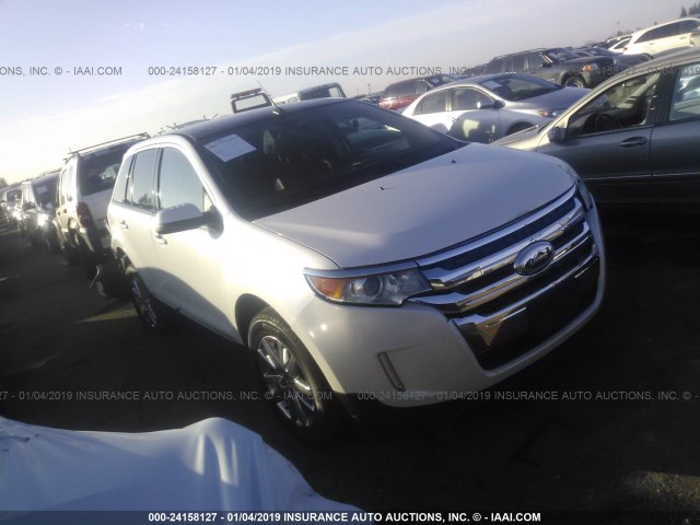 2FMDK3JC8CBA81995 - 2012 FORD EDGE SEL WHITE photo 1