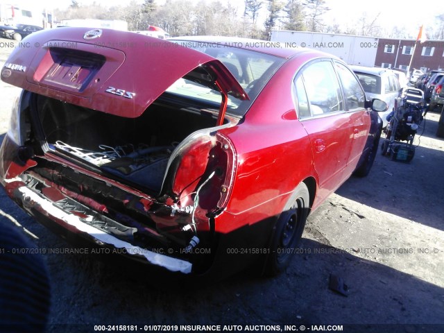 1N4AL11D94C187994 - 2004 NISSAN ALTIMA S/SL RED photo 4