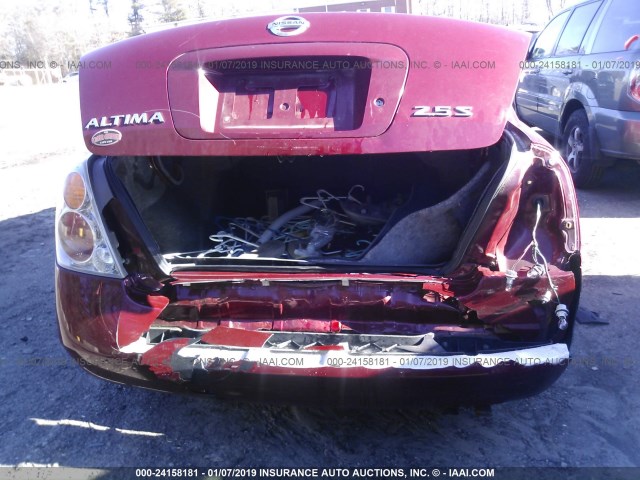 1N4AL11D94C187994 - 2004 NISSAN ALTIMA S/SL RED photo 6