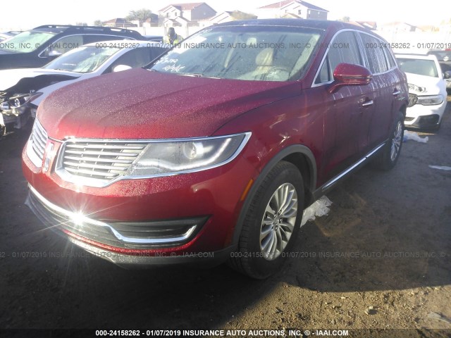 2LMPJ6KR0JBL35172 - 2018 LINCOLN MKX SELECT RED photo 2