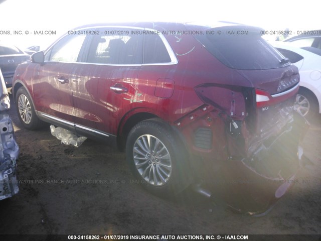 2LMPJ6KR0JBL35172 - 2018 LINCOLN MKX SELECT RED photo 3