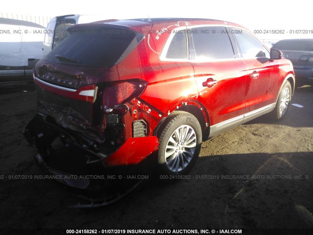 2LMPJ6KR0JBL35172 - 2018 LINCOLN MKX SELECT RED photo 4