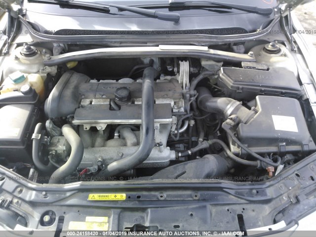 YV1RS592952442199 - 2005 VOLVO S60 2.5T SILVER photo 10