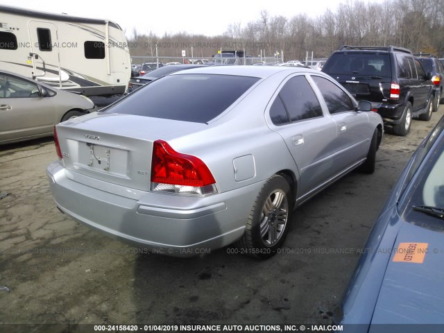 YV1RS592952442199 - 2005 VOLVO S60 2.5T SILVER photo 4