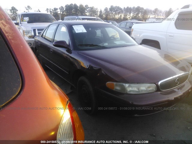 2G4WS52J711128454 - 2001 BUICK CENTURY CUSTOM BURGUNDY photo 1