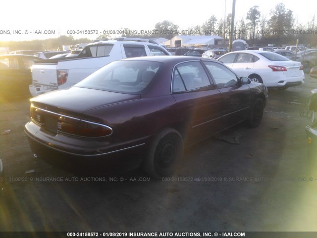 2G4WS52J711128454 - 2001 BUICK CENTURY CUSTOM BURGUNDY photo 4