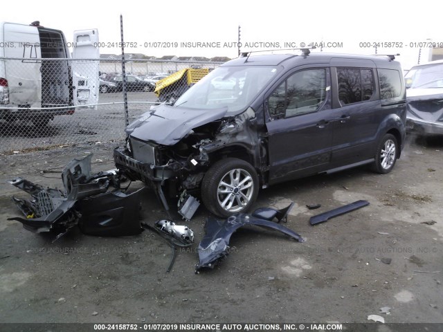 NM0GE9G74E1154409 - 2014 FORD TRANSIT CONNECT TITANIUM GRAY photo 2