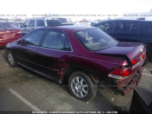 1HGCG66852A095677 - 2002 HONDA ACCORD EX/SE BURGUNDY photo 3