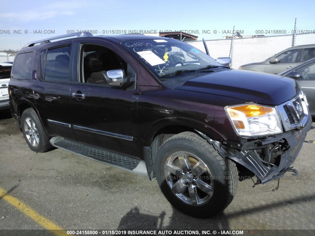 5N1BA0NE4EN601850 - 2014 NISSAN ARMADA PLATINUM PURPLE photo 1