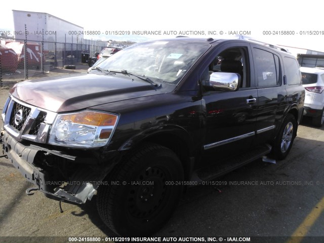 5N1BA0NE4EN601850 - 2014 NISSAN ARMADA PLATINUM PURPLE photo 2