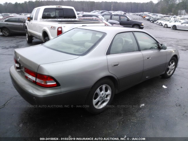 JT8BF28G410307241 - 2001 LEXUS ES 300 GOLD photo 4