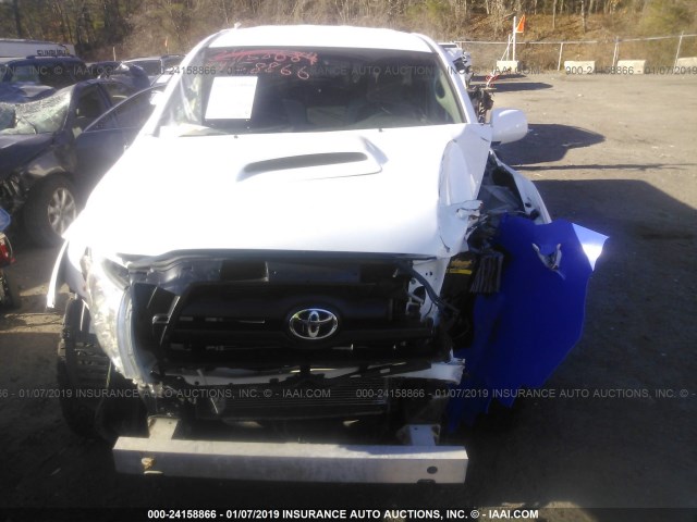 5TELU42N58Z509904 - 2008 TOYOTA TACOMA DOUBLE CAB 白色 照片 6