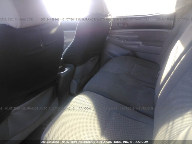 5TELU42N58Z509904 - 2008 TOYOTA TACOMA DOUBLE CAB 白色 照片 8