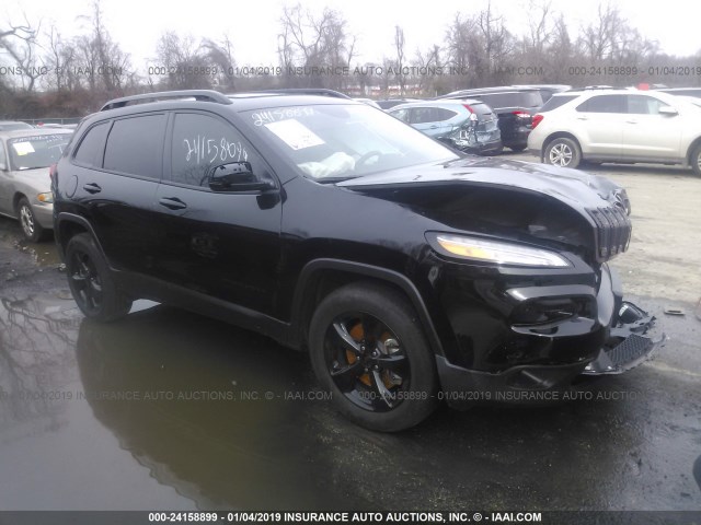 1C4PJMCX9JD575235 - 2018 JEEP CHEROKEE LATITUDE BLACK photo 1