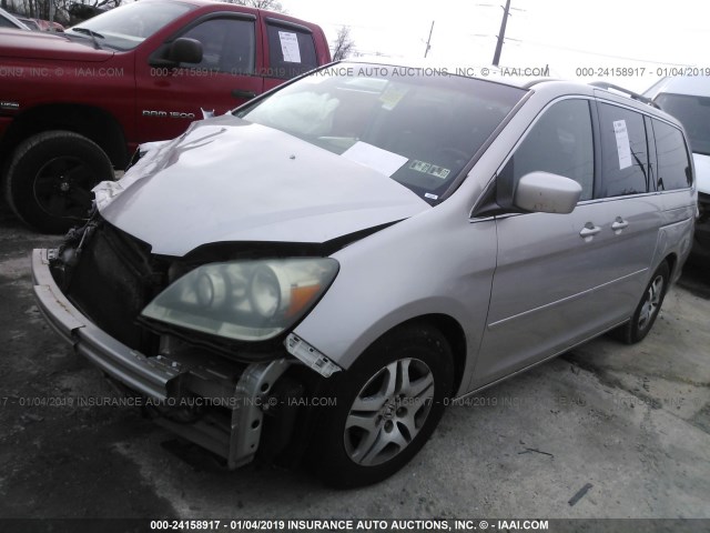 5FNRL38706B455426 - 2006 HONDA ODYSSEY EXL SILVER photo 2