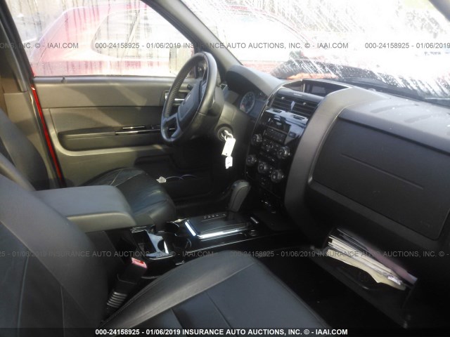 1FMCU9EG6AKC58214 - 2010 FORD ESCAPE LIMITED BURGUNDY photo 5