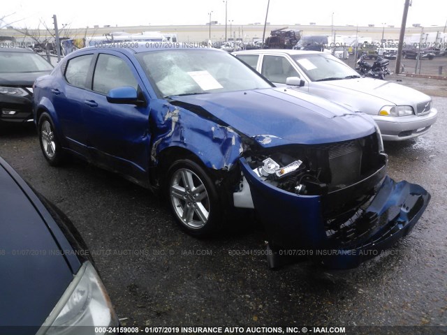 1C3CDZCB0DN590586 - 2013 DODGE AVENGER SXT BLUE photo 1